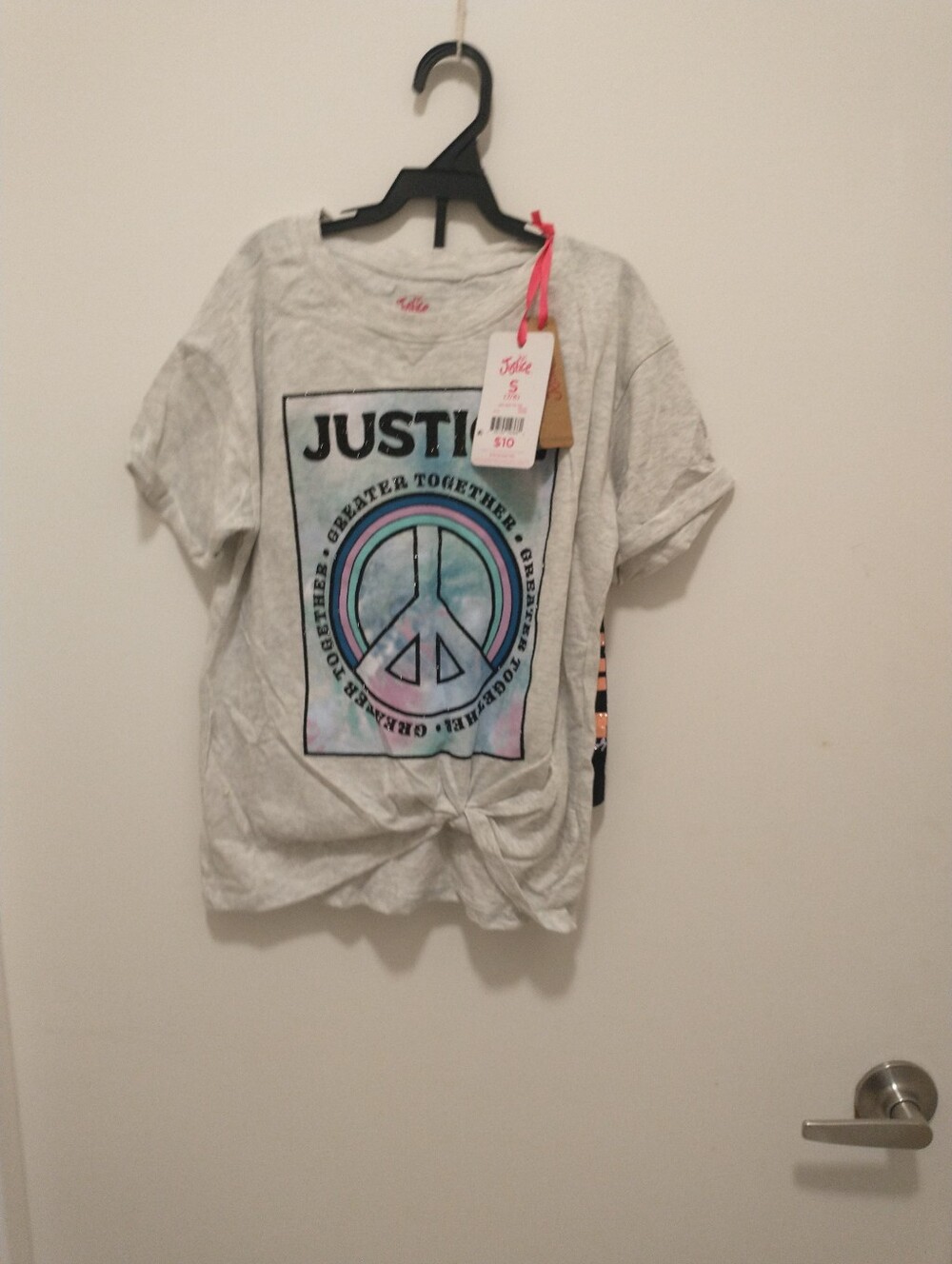 Justice brand girl's Shirt& Short Set  , Girls Size S(7/8)